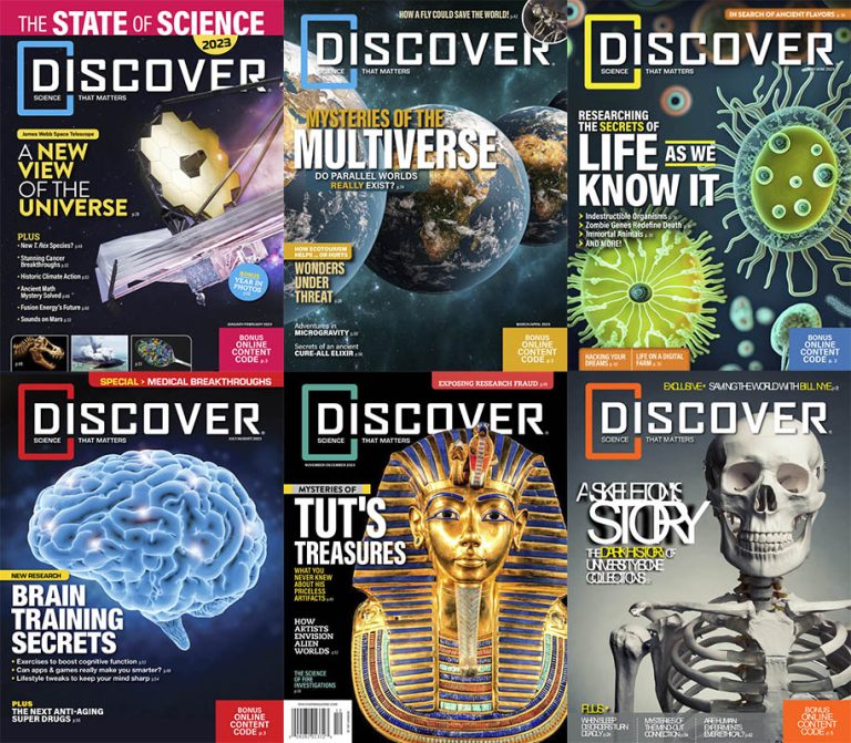 探索与发现 科普杂志 2023年全年英文原版《discover》全集六本