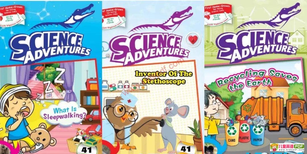 新加坡科学漫画，激发孩子的科学兴趣！Science Adventure Level1-Level3