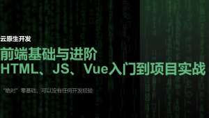 【云原生开发】Vue3、Vite、Pinia、Axios、HTML、JS、CSS入门到项目实战