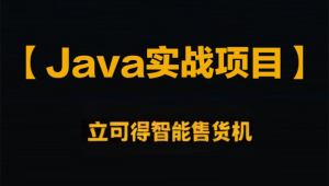 企业级Java实战项目 立可得智能售货机（代码+视频+笔记+虚拟机）资料齐全